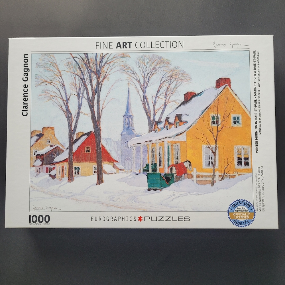 Eurographics puzzle Fine Art collection 1000 pieces Clarence Gagnon artwork